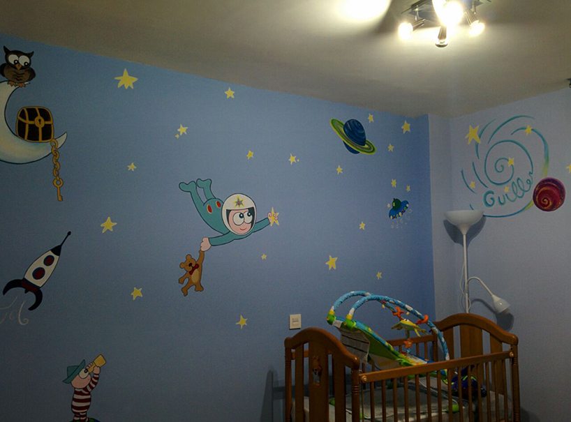 Empresa de pintura en madrid especializada en decoración de habitación infantil