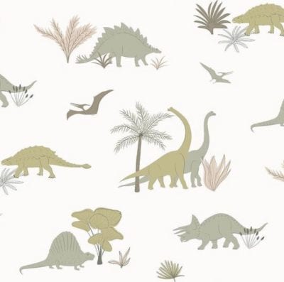 papel pintado dinosaurios Novadecora pintores madrid y segovia