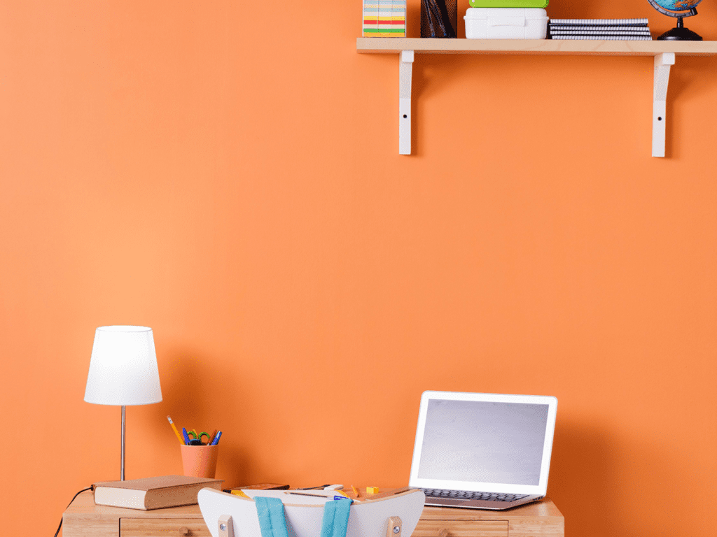 color naranja para pintar una habitación juvenil NovaDecora